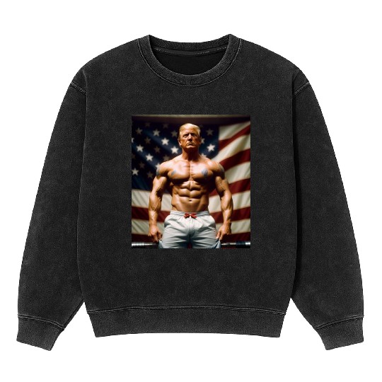 Trump Stays Winning Mineral Wash Sweatshirts
