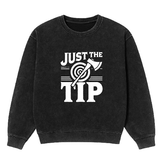 Axe Throwing Enthusiasts Championship Precision Mineral Wash Sweatshirts