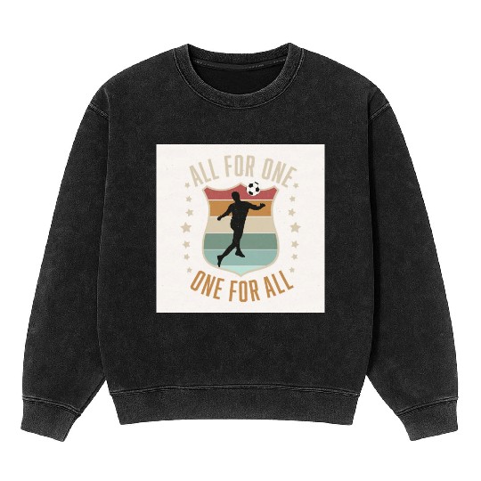 Soccer Team Spirit Mineral Wash Sweatshirts