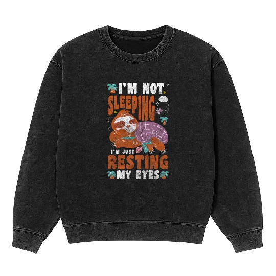 Sleepyhead Rest Grumpy In The Morning Mineral Wash Sweatshirts