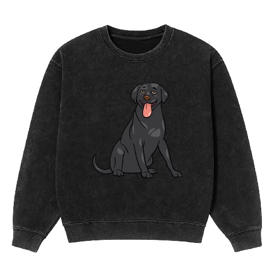Dog - Black Lab Mineral Wash Sweatshirts