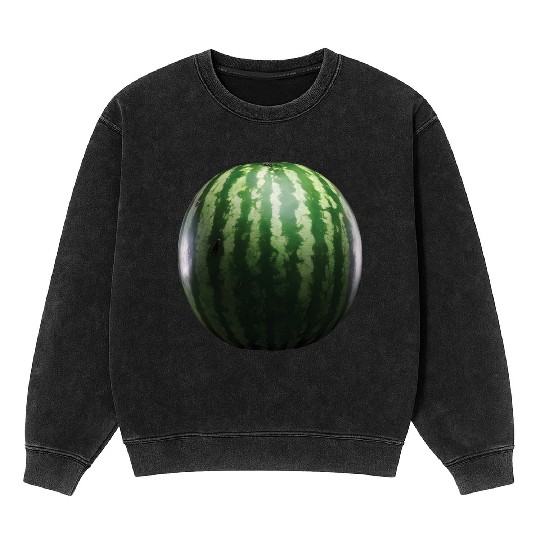 Watermelon Realistic Mineral Wash Sweatshirts