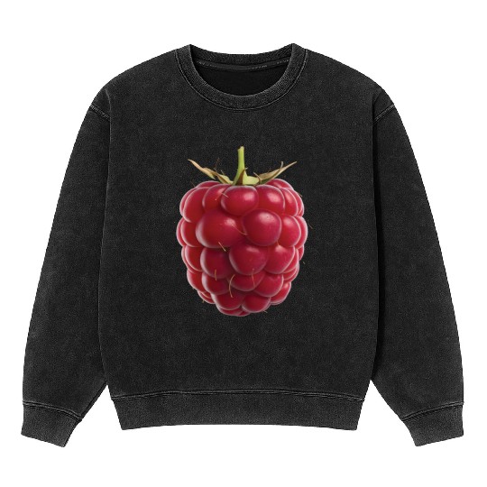 Raspberry Realistic Mineral Wash Sweatshirts