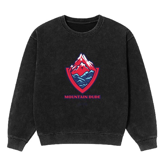 mountain dude Mineral Wash Sweatshirts