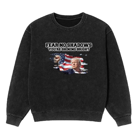 Trump Shining Bright Mineral Wash Sweatshirts