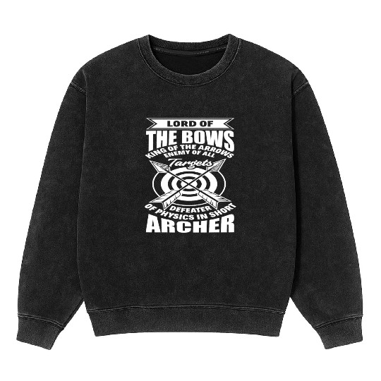 Bow Funny Archery Saying Mineral Wash Sweatshirts