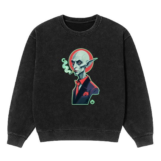 NOSFERATU WEED Mineral Wash Sweatshirts