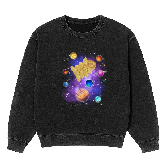 Tardigrade Space! Nerd, Geek Microbiology Science Mineral Wash Sweatshirts