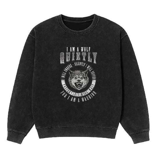 Wolf Predator Leader Wilderness Mineral Wash Sweatshirts