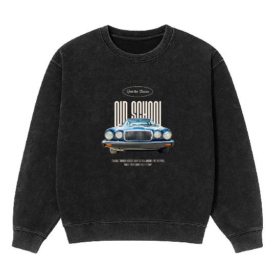 old school muscle car Mineral Wash Sweatshirts