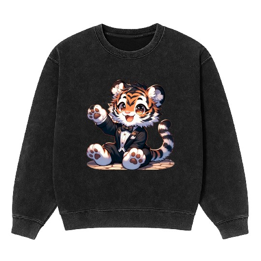 Tiger Cub with outfit Mineral Wash Sweatshirts