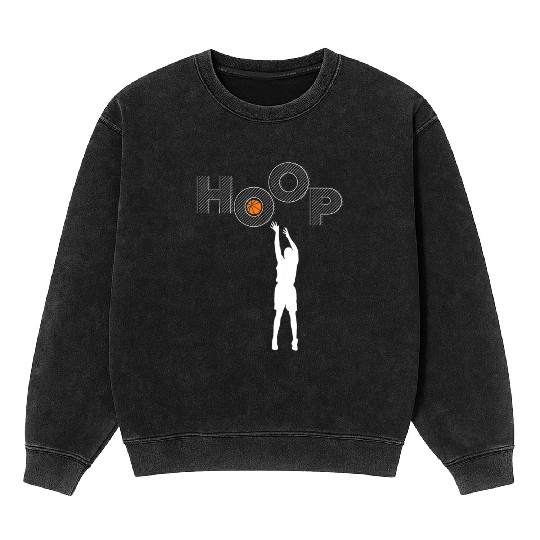 HOOP I love basketball Mineral Wash Sweatshirts