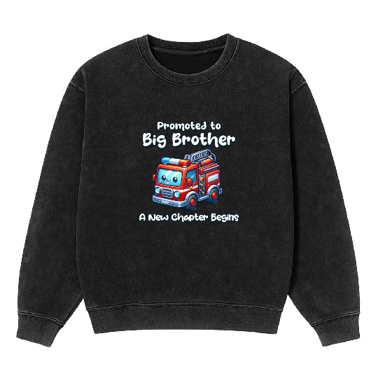 Promote to big brother a new chapter Begins Mineral Wash Sweatshirts