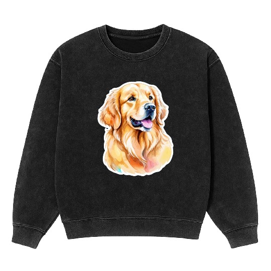 Golden Retriever Golden Retriever Mineral Wash Sweatshirts