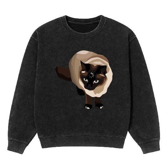 Loading Cat Meme Mineral Wash Sweatshirts