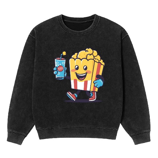 Popcorn and Soda: Moments of Joy Mineral Wash Sweatshirts