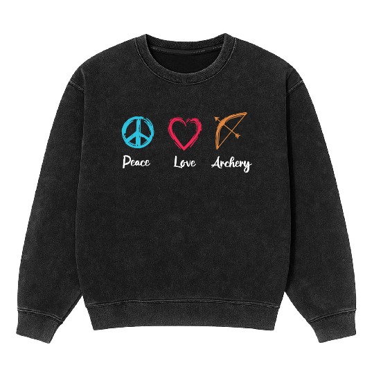 Peace Love Archery Mineral Wash Sweatshirts