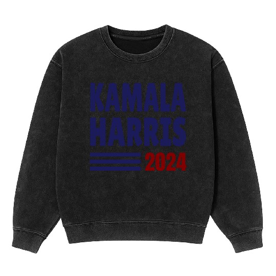 Kamala Harris 2024 for President USA Mineral Wash Sweatshirts