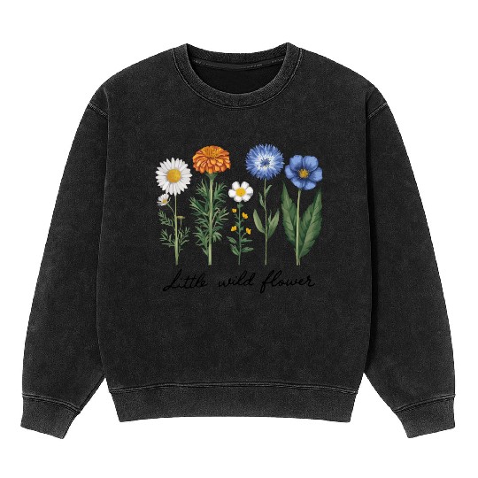 Little Wildflower Mineral Wash Sweatshirts
