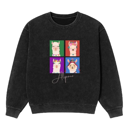 Four squares Alpaca Mineral Wash Sweatshirts