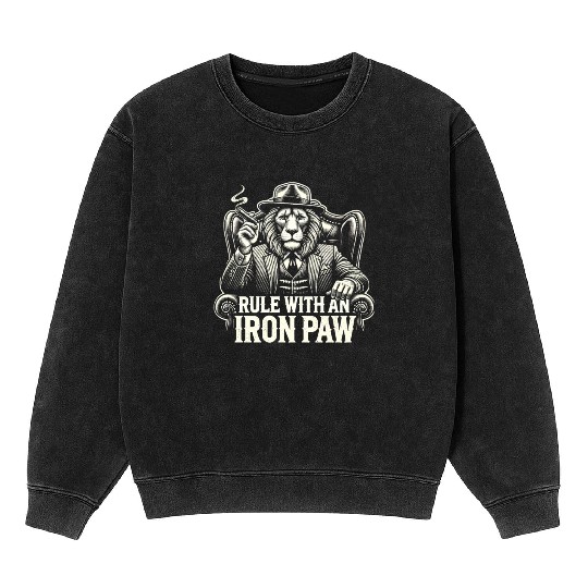 Mobster Gangster Mafia Organized Crime Boss Mineral Wash Sweatshirts