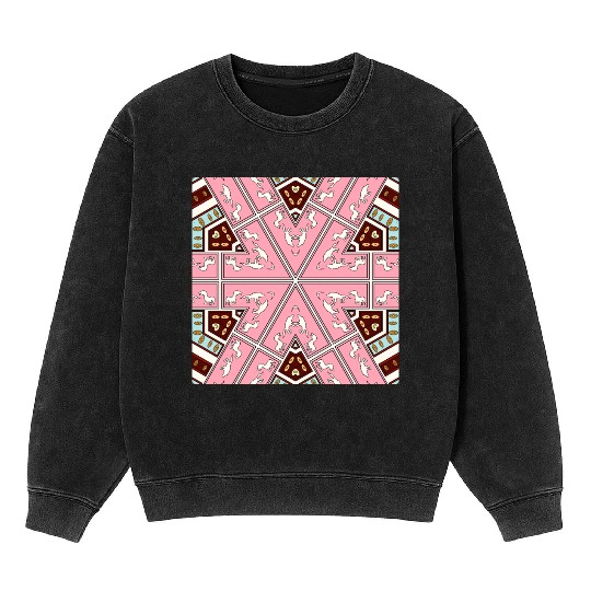 eyes on nature mandala Mineral Wash Sweatshirts