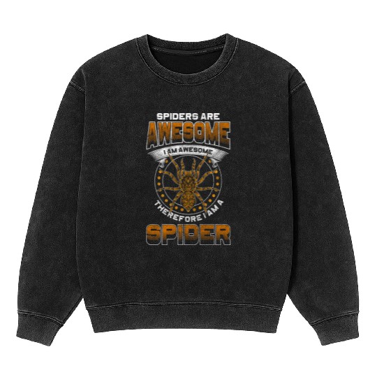 Spiders Nature Bite Insect Mineral Wash Sweatshirts