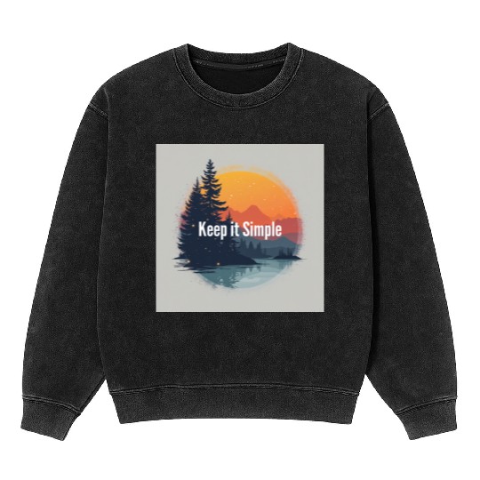 keep it simple trends Mineral Wash Sweatshirts