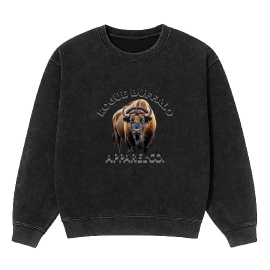 ROGUE BUFFALO -BUFFALO Mineral Wash Sweatshirts