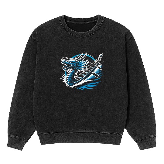 Dragonboat Dragon Boat Racing Dragon Boat Festival Mineral Wash Sweatshirts