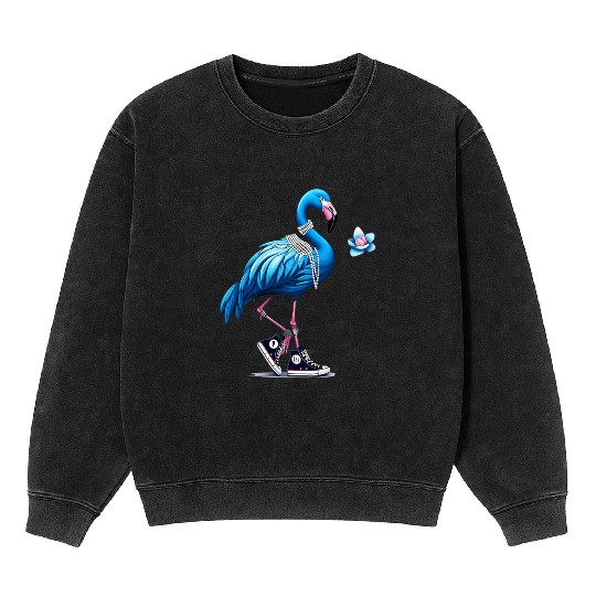 Flamingo Chucks And Pearls Comma La Kamala 2024 Mineral Wash Sweatshirts