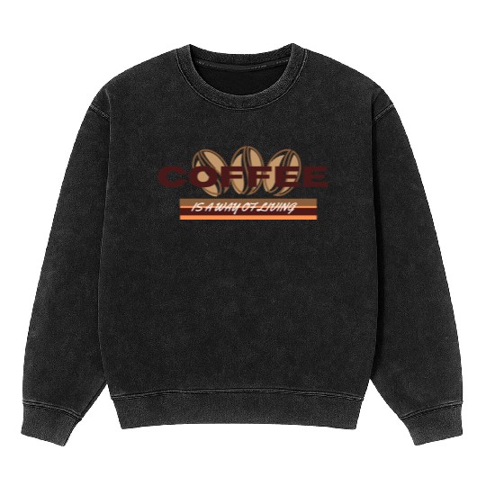 caffeine Mineral Wash Sweatshirts