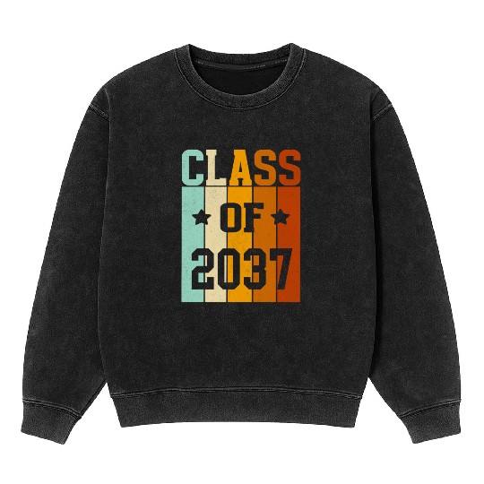 CLASS OF 2037 BACK TO SKHOOL. Mineral Wash Sweatshirts