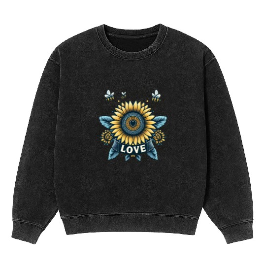 Sunflower Love Mineral Wash Sweatshirts