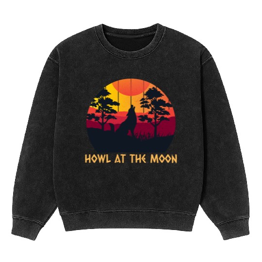 Howling At The Moon Mineral Wash Sweatshirts