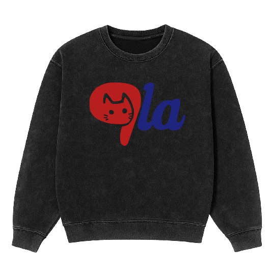 Comma La Funny Childless Lady Election Cat Kamala Mineral Wash Sweatshirts