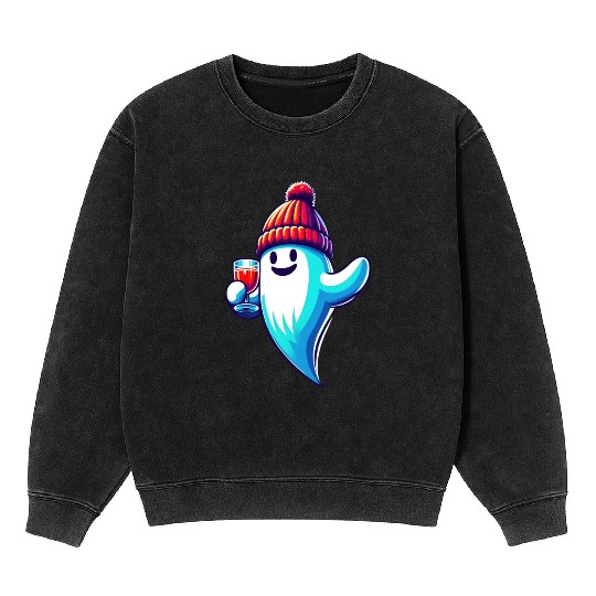 Winter Ghost Cheers Mineral Wash Sweatshirts