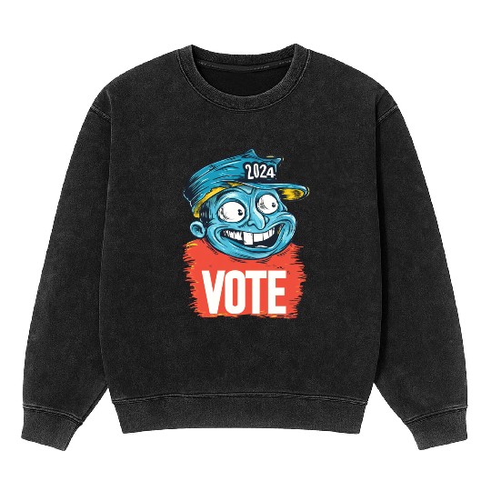 Vote 2024 Election Mineral Wash Sweatshirts 0010