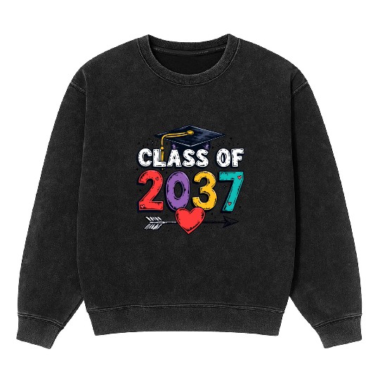 Celebrating the Class of 2037: A Colorful Future Mineral Wash Sweatshirts