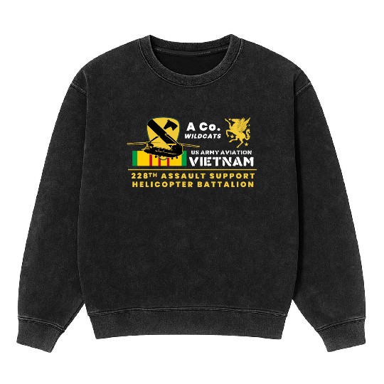 228th ASHB: VIETNAM Mineral Wash Sweatshirts