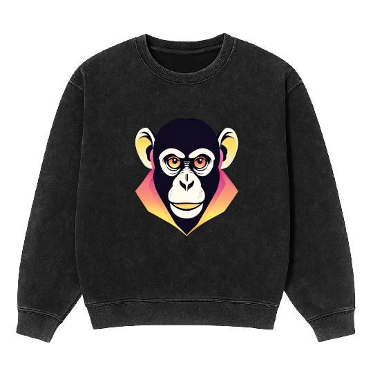 Ape Power Portrait Mineral Wash Sweatshirts
