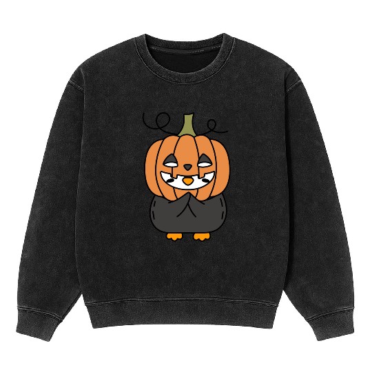 Halloween Penguin, funny penguin Mineral Wash Sweatshirts