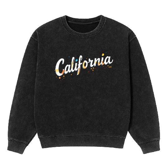 California Golden State gift Mineral Wash Sweatshirts