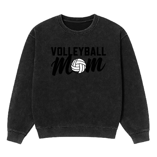 Volleyball Mom Mineral Wash Sweatshirts