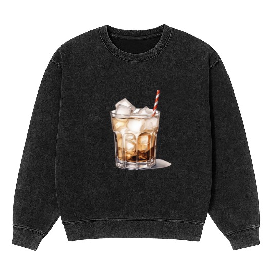 Iced Coffee Cocktail Mineral Wash Sweatshirts