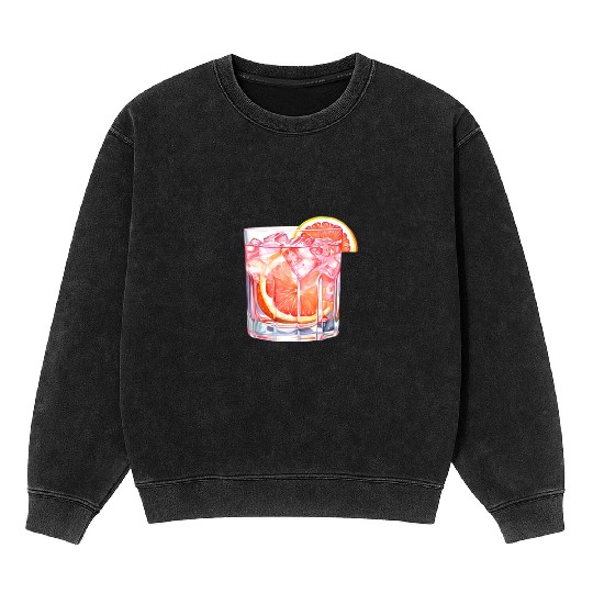 Grapefruit Citrus Cocktail Mineral Wash Sweatshirts