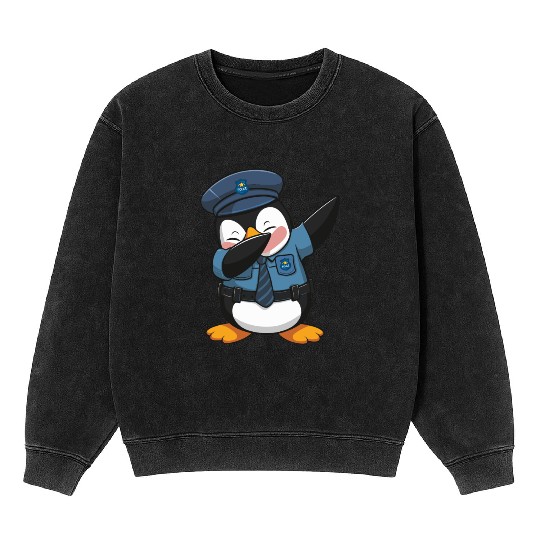 Penguin Famila, Funny penguin , Penguin logo Mineral Wash Sweatshirts