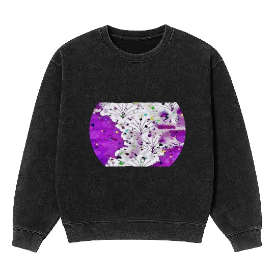 Purple Stream Mineral Wash Sweatshirts