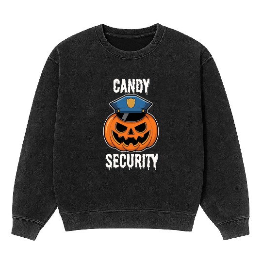 Candy Security Halloween Mineral Wash Sweatshirts