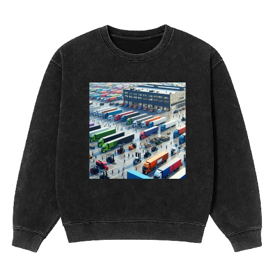 Big Trucking Company Mineral Wash Sweatshirts